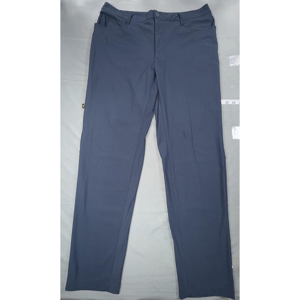 All In Motion Pants Mens 36x32 Blue Performance Stretch Chino Casual Travel